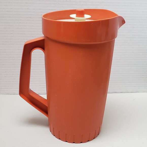 Vintage Tupperware Harvest Orange Pitcher - Picture 4 of 10